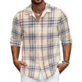 thumbnail image 1 of Camisas para hombre , ajustadas, para fiestas sociales, clubes o graduaciones, camisetas para cantantes de escenario, camisas de gran tamaño XS-6XL para primavera y verano, 1 of 6