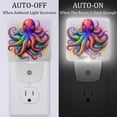 thumbnail image 2 of Octopus LED Square Night Lights - Modern Design, Soft Glow, Energy Efficient - for Bedroom, Nursery, or Bathroom - Set of 2, 2 of 6