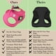 thumbnail image 3 of Ecobark Arnés Para Perro Con Paso – Arneses Ecológicos Para Perros De Raza Pequeña Y Mediana – Chaleco Reflectante Y Ajustable – Arnés De Malla Suave Para Perro (Rosa Grande), 3 of 9