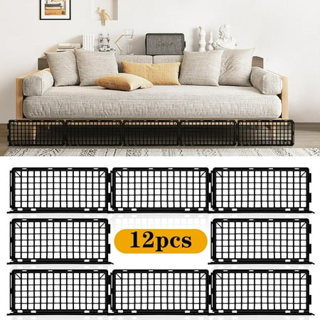 AmzDoer Under Couch Blocker 12 Pack Under Bed Blocker Prevents Toys & Pets Under Furniture Ideal for Living Room Bedroom Playroom AmzDoer Under Couch Blocker 12 Pack Under Bed Blocker Prevents Toys & Pets Under Furniture Ideal for Living Room Bedroom Playroom