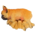 thumbnail image 1 of Figura realista de cachorro de bulldog francés de resina, estatua de perro realista, adorno coleccionable para decoración de jardín, interior y exterior, 1 of 8