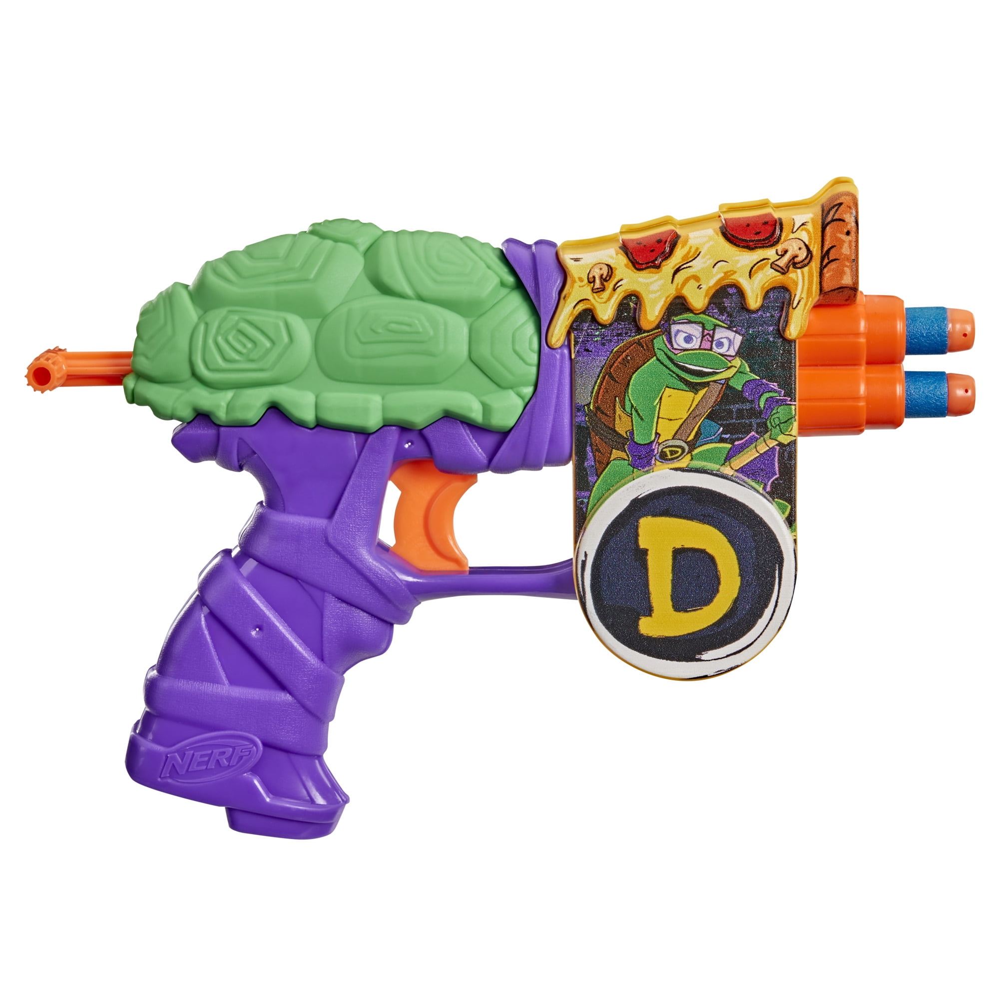 Nerf Teenage Mutant Ninja Turtles Donatello Blaster, 4 Nerf Elite Darts, Gifts for 8 Year Old Boys & Girls & up