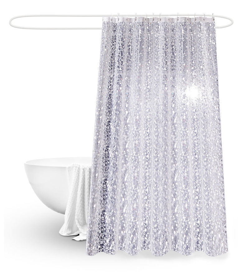 Auvideal 72 x 72 Waterproof Shower Curtain Liner Clear Bathroom Sets