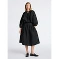 thumbnail image 2 of Free Assembly Women's and Women's Plus Shirred Yoke Midi Skirt, Size 0-26, 2 of 6