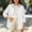 White, variant on Sevevn Girls' Corduroy Button Down Shirt Long Sleeve Roll‑Up Cuffs Collared Loose Casual Blouse Top With Pocket