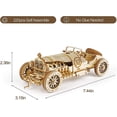 thumbnail image 4 of 3d Wooden Puzzle For Adults - Mechanical Car Model Kit - Brain Teaser Puzzle - Vehicle Assembly Kit, 4 of 4