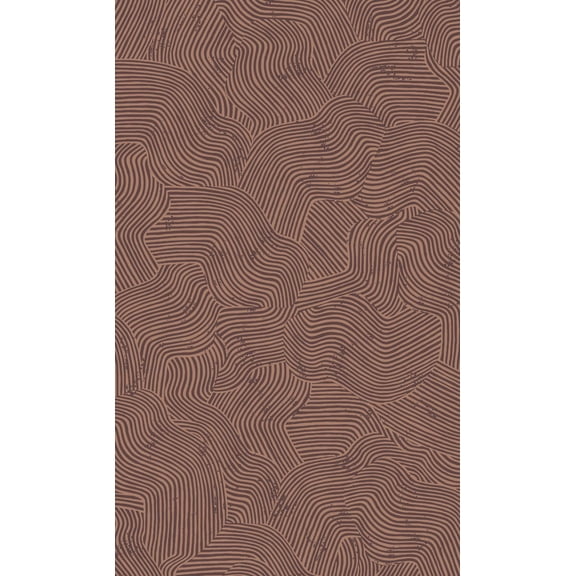 Bordeaux Abstract Geometric Waves Wallpaper, Double Roll, 57 sqft