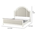 thumbnail image 5 of Panama Jack Sonoma Farmhouse Wood Upholstered King Bed in White, 5 of 6