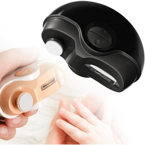 3 in 1 Electric Polishing Automatic Nail Clippers, 2025 New Electric Nail Trimmer Clippers for Fingers and Toes with 2 Adjustable Speeds, Automatic Toe Nail Cutter for Thick Toenails Seniors(Black)