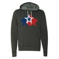 thumbnail image 2 of Red, White and Blue Star Unisex hoodie, USA Sweatshirts, Patriotic hoodie - Charcoal MH200HOODPATRIOT S17 L, 2 of 3