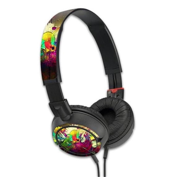 MightySkins SOMZX100-Wooden Abstract Skin for Sony MDR ZX100 Headphones Sticker - Wooden Abstract