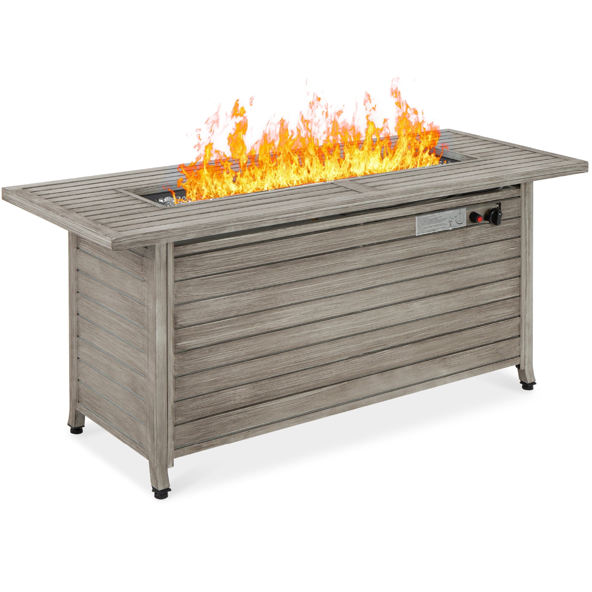 Best Choice Products 42in Fire Pit Table 50,000 BTU Rectangular 