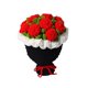 thumbnail image 2 of Ramo de flores de ganchillo, flores artificiales, centro de mesa creativo, tejido a mano para el hogar, festivales, fiestas de cumpleaños, esposa Rojo, 2 of 8