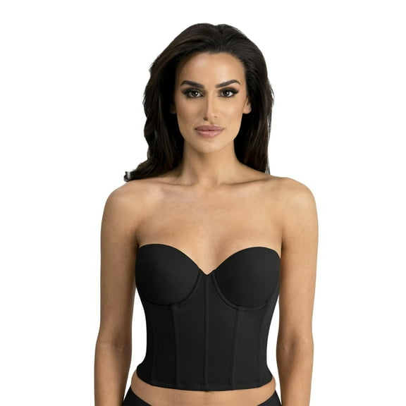 Brie Backless Strapless Ultra Low Back Bustier Bra