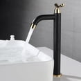 thumbnail image 3 of Bathroom Sink Faucets Black&Gold Single Cold Water Washbasin Tap Single Handle, 3 of 11