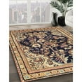 thumbnail image 3 of Ahgly Company Machine Washable Indoor Square Traditional Sepia Brown Area Rugs, 6' Square, 3 of 7
