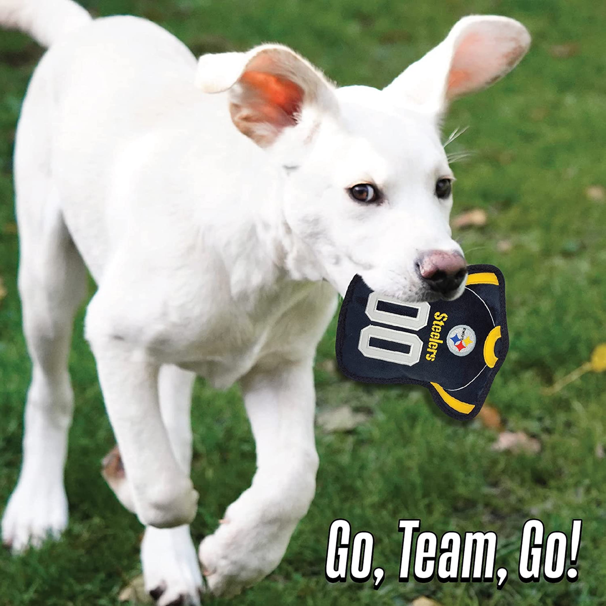 NFL Tough Jersey Pet Dog Toy Premium Quality with Built-in Squeaker Chew Toy
