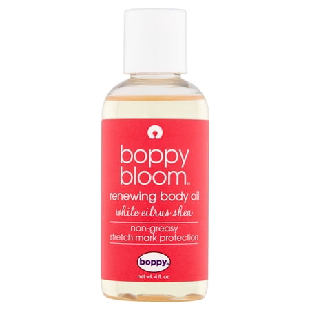 Boppy Bloom White Citrus Shea Renewing Body Oil, 4 fl oz