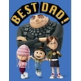 thumbnail image 2 of Men's Despicable Me Best Dad Gru  Pull Over Hoodie Royal Blue 2X Large, 2 of 4