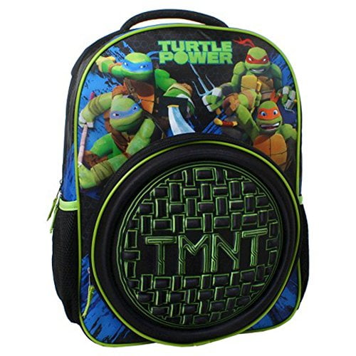 16" Teenage Mutant Ninja Turtles Large Black School Backpack 