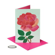 Papersong Premium Thinking of You Friendship Card (Rose)