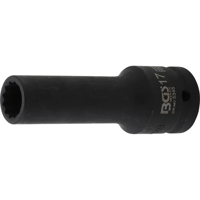 Dado de IMPACTO LARGO BGS 5345 3/4 12 CARAS 17 MM