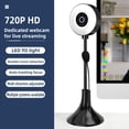 thumbnail image 3 of Caméra Web Multidirectionnelle avec Correction de Lumière 4K pour Webcast PC Ordinateur 720p, 3 of 8