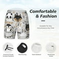 thumbnail image 5 of Gaeub Funny Animals Series Mens Swim Trunks Stretch Beach Shorts Quick Dry for Men Swim Shorts Swimwear with Pockets- 3X-Large, 5 of 9
