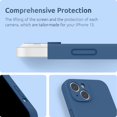 thumbnail image 4 of FYBTO for Silicone Case Compatible with iPhone 13 Case (6.1 inch 2021), with Camera Protection, Liquid Silicone Phone Case with Microfiber Lining (Blue Jay), 4 of 7