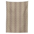 thumbnail image 3 of Ambesonne Earth Tones Tablecloth Rectangular Table Cover, Baroque Damask, 60"x84", Sepia Brown Beige, 3 of 4