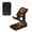 Celestial Sun Moon And Stars, variant on WIRESTER Black Foldable Phone Stand for Desk, Adjustable Portable Cell Phone Holder for iPhone 17, 16, 15, 14 and Android Smartphones - Shamrock Clover Leaves