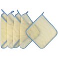 thumbnail image 1 of wonima11 5 Pack Double Layer Home Spa Bath Shower Exfoliate Exfoliating Massage Body Skin Care Scrub Scrubber Washcloth Wash Cloths Towel Exfoliator Smoother, 1 of 1