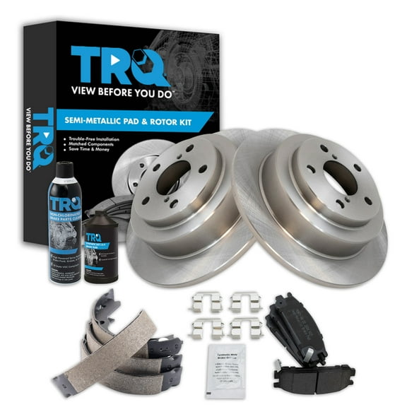 TRQ Rear Brake Pad & Rotor Kit BKA42658 Fits Select 1993-1999 Subaru Impreza , 1995-1999 Subaru Legacy