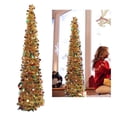 thumbnail image 1 of Árbol de NaviDad Artificial de PET Plegable Y Telescópico de 1,5 M Para El Hogar, Sensació Realista, Instaláciano rápida, Materiales de Primera Con Peso de 34,6 oz, 1 of 7