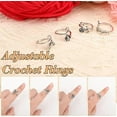 thumbnail image 2 of Adjustable Crochet Tension Rings for Fingers - Animal & Floral Design Yarn Control Tools, Perfect Gifts for Mother Grandma, Thanksgiving Christmas Crafts Accessories, 2 of 6