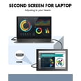 thumbnail image 4 of Monitor Eyoyo 2K, 12 pulgadas, QHD, 2160 x 1440, IPS, HDMI/VGA, CCTV, 4 of 9