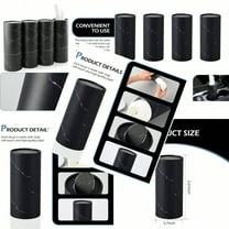 Car Tissue Holder Car Cup Holder Facial Tissues Car Travel Cup Holder with 4 Pack Facial Tissues Tissues Cylinder Box Container Black