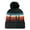 Lodgepole/ Black, variant on Locale GRNDSR Grand Recycled Beanie-Mountain Morning Aqua/ Peach