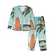 thumbnail image 1 of Balery Vintage Surf Van Beach Conjunto de Pijama con Estampado para Mujer, Conjunto de Dos Piezas con Manga Larga, Ropa de Dormir Suave con Bolsillos, Pijamas Cómodos-XX-Large, 1 of 7