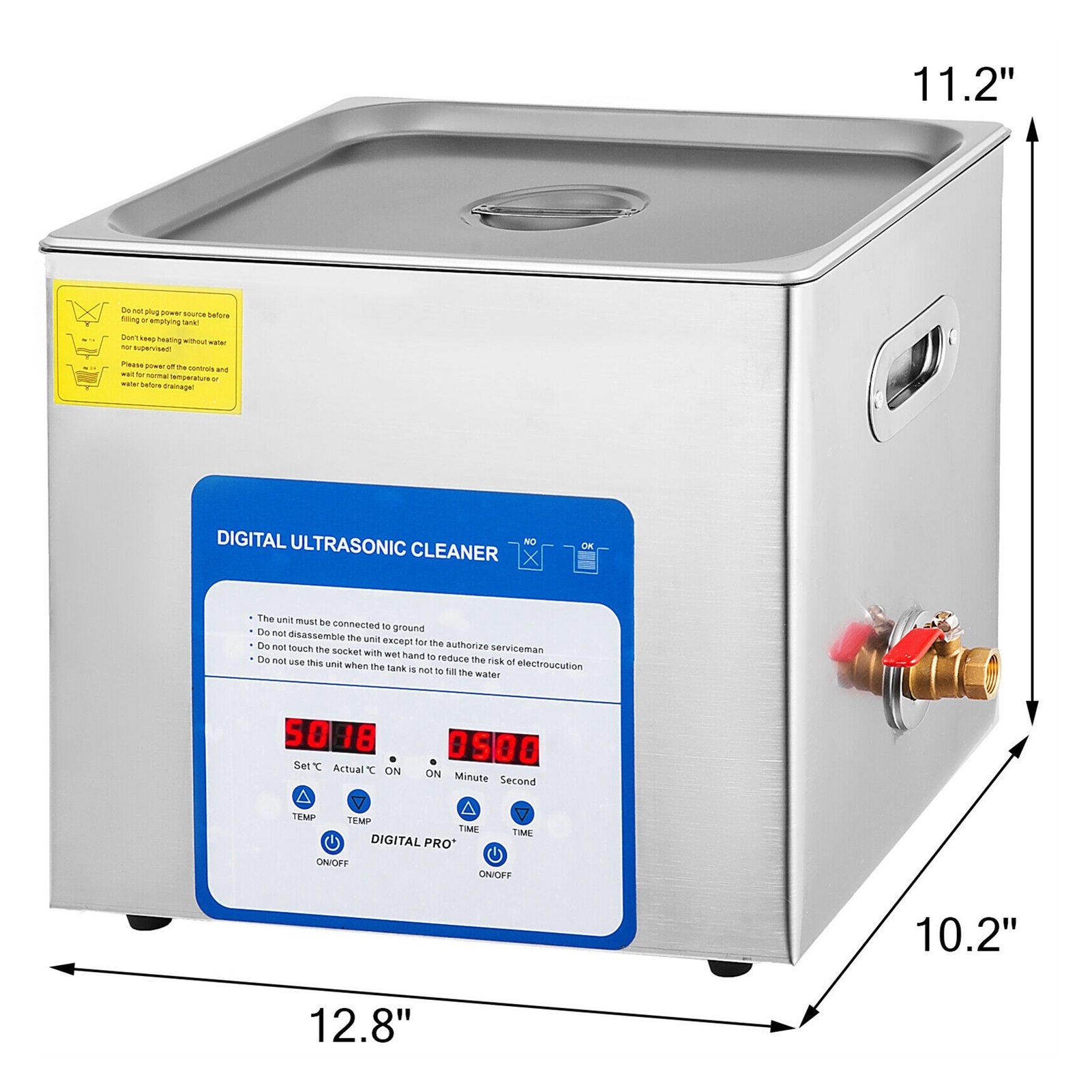 3.2L 6L 10L Ultrasonic Cleaner Mini Portable Washing Machine 316 Stainless Steel Dishwasher Ultrasound Bath Contact Lenses ,Strong Cleaning