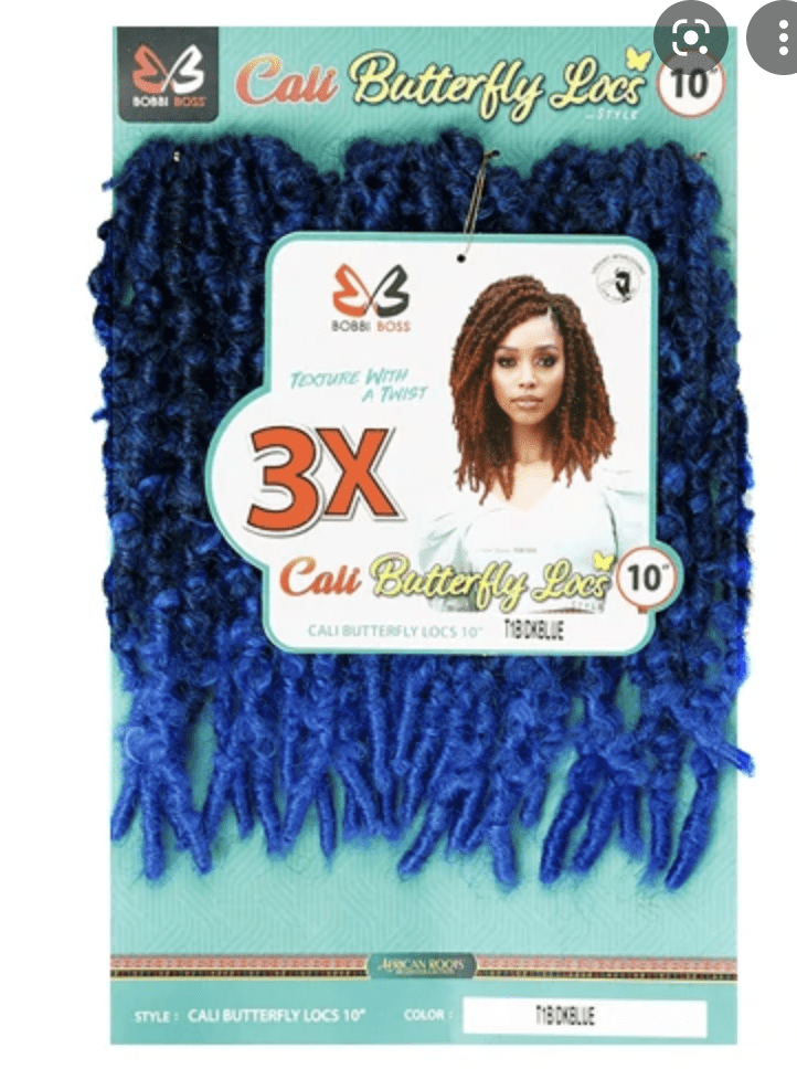 Bobbi Boss Cali Butterfly Locs Crochet Braiding Hair 3x (COLOR#T1B/30) -  Walmart.com