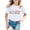 White, variant on YAYUBA Girls Size 10 Shirts Graphic T-Shirts Crewneck Back To School Shirt Comfortable Beach Holiday Shirts Preppy T-Shirt Boys & Girls Shirts, 8-9 Years, White