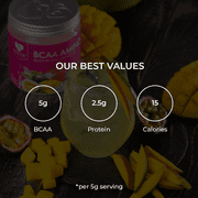Womens Best BCAA Amino Acids Powder, Passion Mango, 150g, 5.3 oz