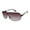 Matte Black, variant on Men's R1532 Metal Shield UV Protective Rectangular Fashion Sunglasses, 135mm