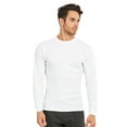 thumbnail image 4 of Men's Heavyweight Cotton Long Sleeve Thermal Top, White XL, 1 Count, 1 Pack, 4 of 4