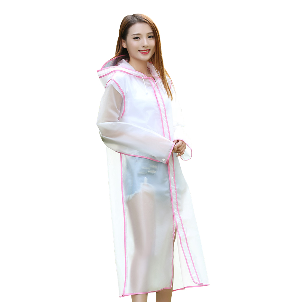 Women's Eva Plastic Raincoat Girls 