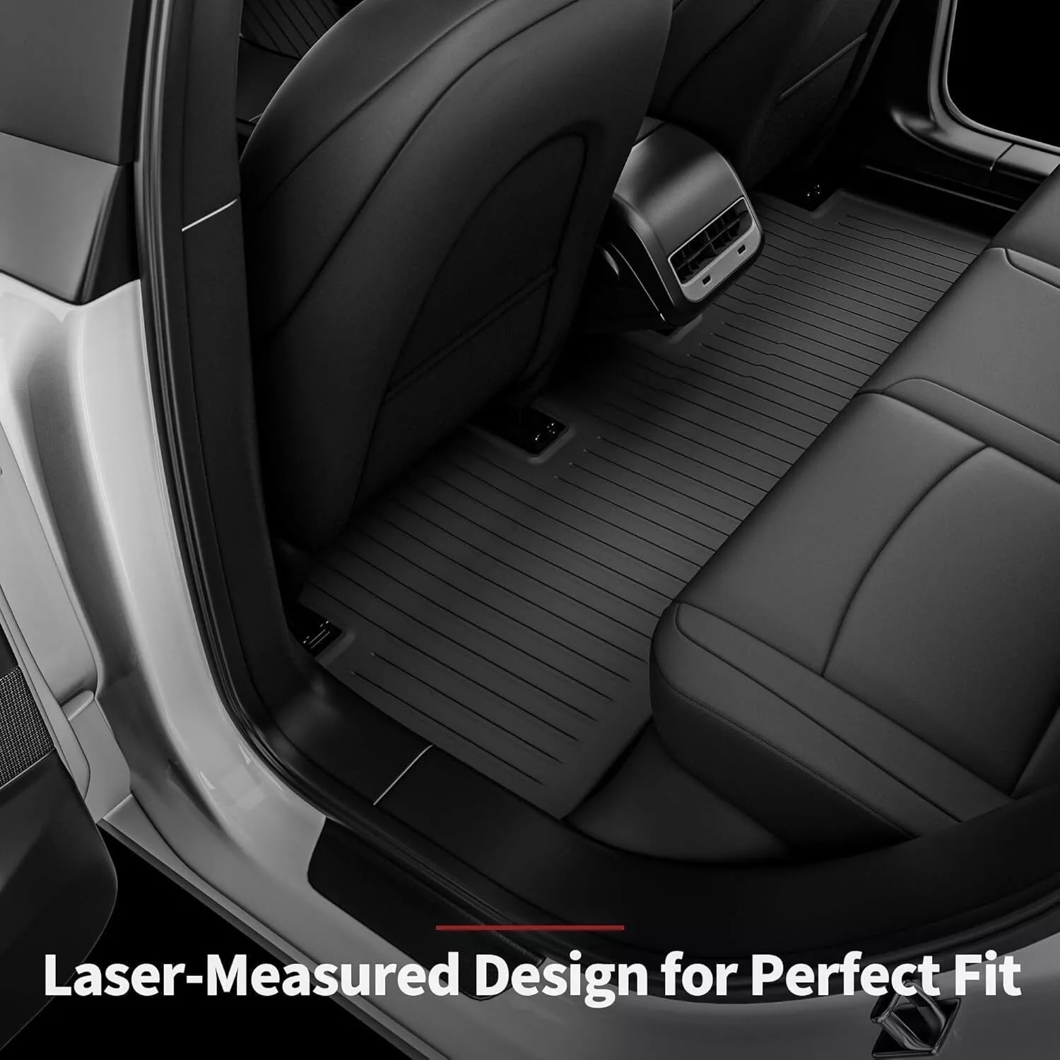 RVNI Floor Mats for 2024 2025 Tesla Model 3 Highland Full Cover Car Mats with Front Rear Cargo Mat TPE All-Weather Floor Mats Model 3 Accessories