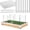 8 Poles With 10×13 Ft Netting, variant on Metal Garden Netting Kit, 6 Pack 2.6ft Raised Garden Bed Net Support Stakes with 10´×13´ Fine Mesh Insect Netting 12pcs Clips Bird Barrier Screen Cover for Protect Plant Vegetable Row from A