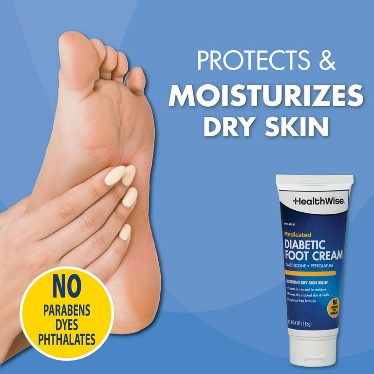 HealthWise Medicated Diabetic Foot Cream Dimethicone