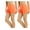 Orange, variant on s 2 Pack Women's Seamless Stretch Exercise Yoga Shorts, White Exercise Shorts for Women